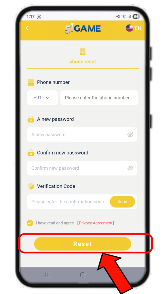 51Game Forgot password